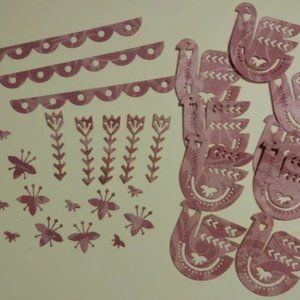 Little Red Hens scrapbook junk journal Die Cuts